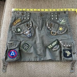 Tell Premium Surplus Military Mini Cargo Skirt